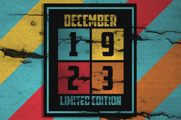 Retro December 1923 Limited Edition