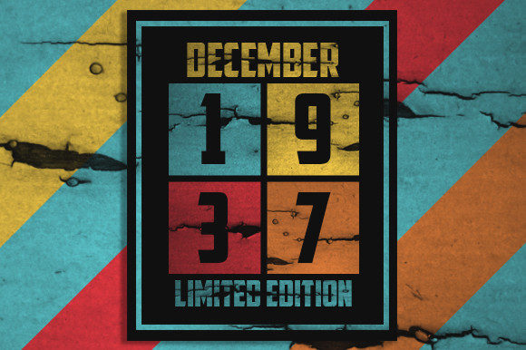 Retro December 1937 Limited Edition
